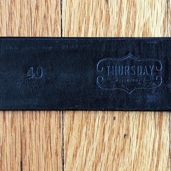 Full-Grain Leather Belt in Matte Black - Picture 6 of 6